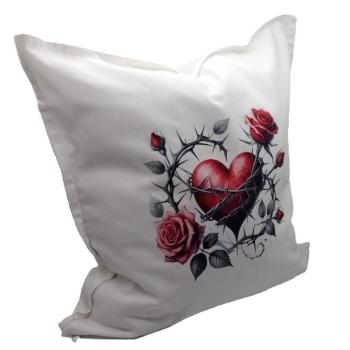 Kissenbezug Druck Herz, 50X50